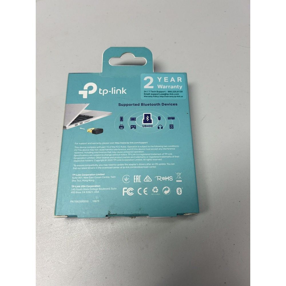 NEW--TP-LINK UB400 Bluetooth 4.0 Nano USB Adapter - Picture 2 of 2